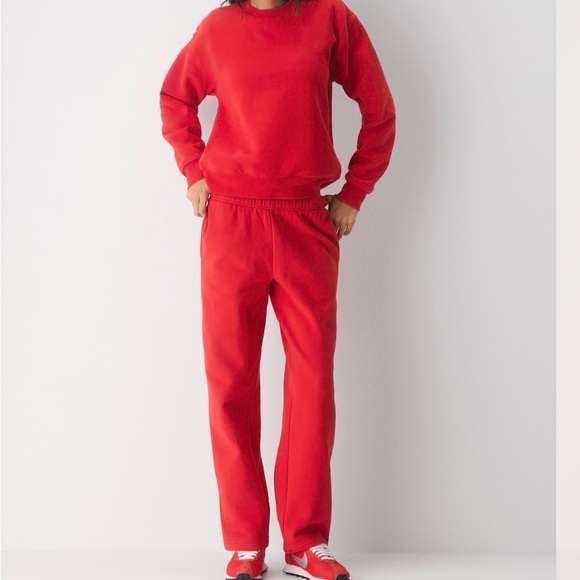 Aritzia Bold Red Track Pants - Picture 4 of 6